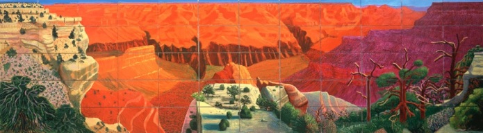 A bigger grand canyon 1998 oil on 60 canvas - David Hockney